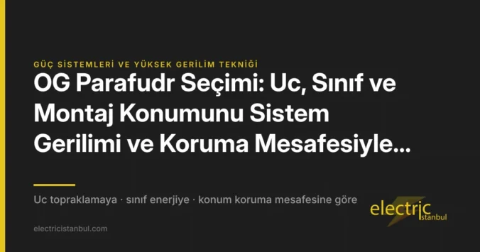 OG Parafudr Seçimi: Uc, Sınıf ve Montaj Konumunu Sistem Gerilimi ve Koruma Mesafesiyle Belirlemek — kapak görseli