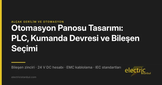Otomasyon Panosu Tasarımı: PLC, Kumanda Devresi ve Bileşen Seçimi — kapak görseli