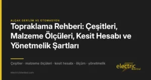 Topraklama Rehberi: Çeşitleri, Malzeme Ölçüleri, Kesit Hesabı ve Yönetmelik Şartları — kapak görseli